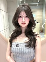 グロー 大宮(GLROW)&nbsp;ハッシュカット　オリーブベージュ　レイヤーカット　顔周り