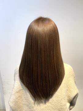 お~るうぇいず(always) 髪質改善ストレート縮毛矯正韓国風レイヤーミルクティーベージュ