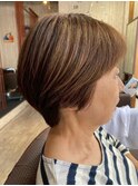 丸みショートボブ