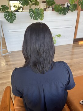 ヘアーブランドジン ティアラ(HAIR BRAND Jin Tiara) ハッシュカット×オリーブグレージュ【#松山美容室】