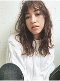 【UNUユヌ×EMA】セミディ×ナチュラルパーマ