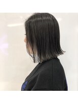 キーン 吉祥寺店(keen)&nbsp;《keen×アイカワ》切りっぱなしボブ×インナーカラーブルー