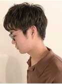 ビジカジソフトツーブロックマッシュウルフ