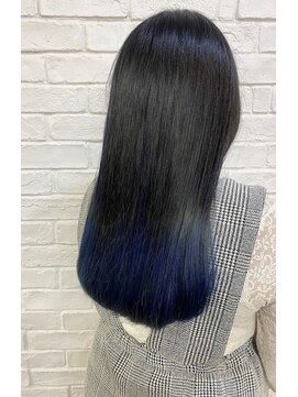 トハコ(&haco) グラデーションカラー×ネイビーブルー