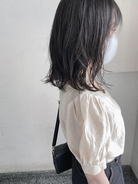 キャンバス バイ ネオリーブ 横浜西口(Canvas by neo.) 肩ロブレイヤー ゆるっとパーマヘア◎sk