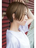 カライング(ing)&nbsp;大人可愛い20代30代40代黒髪前下がりひし形小顔ボブ丸みショート