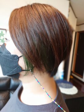 ミロクヘアー (Miroku hair) ショートイヤリングカラー