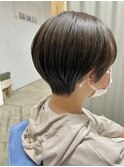 カジュアルショート/透明感ブラウン
