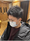 【松元担当】ソフトツイスト×ツーブロック×アップバング