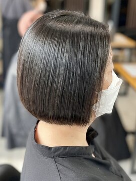 アトリエコア(Atelier Coa) 髪質改善トリートメントミルクティーベージュカラーショートヘア
