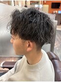 【人気ツイストスパイラルパーマ】波巻きニュアンス２０代