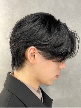 エルマーク 枚方(L-MARK) センターパートニュアンスパーマ韓国カルマパーマコンマヘア