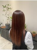 ブリーチなしです暖色カラー