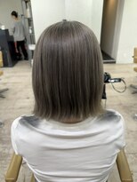 アジールヘア 所沢プロペ通り店(agir hair) 夏レイヤーカットデザインカラーボブシルバーグレージュ所沢