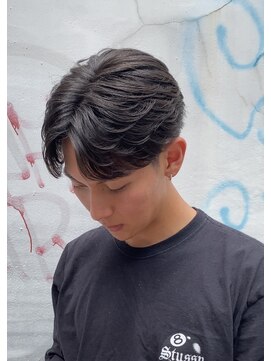 ビカムメンズヘアー 栄店(become men's hair) 毛流れニュアンスパーマ/フェザーパーマ