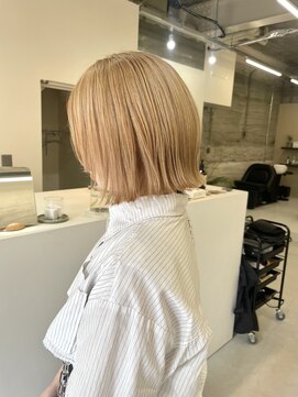 ツキヘア(TUKI hair) ボブ × ベージュカラー