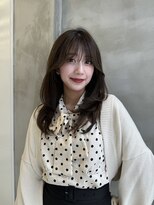 ロンド ストラーダ 心斎橋(Lond strada)&nbsp;エアリーロング×ピンクベージュ×美髪［髪質改善/縮毛矯正］