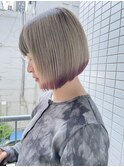 《shii../内城》#切りっぱなしボブ #エンドカラー