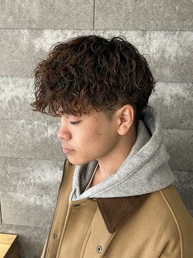 ニアウ 伊勢崎連取店(Niau) メンズマッシュツイストスパイラルパーマメンズパーマ