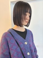 パーク 福岡天神西通り店(parc)&nbsp;ダークグレージュ　顔周りレイヤー　小顔カット　切りっぱなし