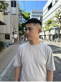スキンフェード×クロップ
