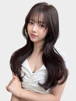 ユーフォリア 銀座本店(Euphoria)&nbsp;セミロング　レイヤー　くびれヘア　透明感　アッシュカラー