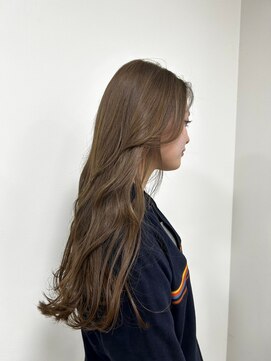 ビーグレイス アッシュベージュカラー×20代韓国風ロング