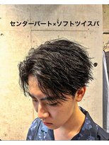 サロンリベルテ(salon Liberte)&nbsp;10代20代フェザーツイストセンターパートショートカッコいい