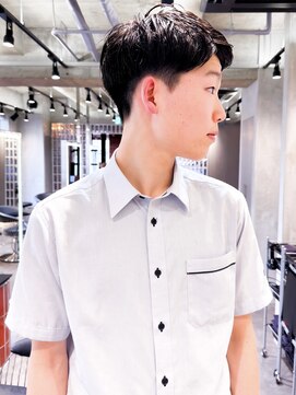 ロンド エメ 柏(Lond aimer) ミニウルフチェリーブラウンブリーチなしショートボブ前髪/柏柏