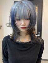 イエナ 渋谷(IENA)&nbsp;水色ルーツカラー ルーツカラー ケアブリーチ