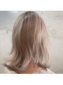シナモンベージュ×ゆるふわ外ハネ