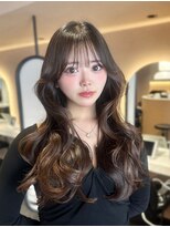 ベル 新宿店(Vel)&nbsp;美髪縮毛矯正レイヤー顔まわりレイヤーくびれミディアムレイヤー