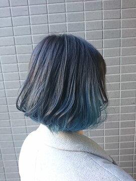 美容室ポール 西葛西店(PAUL) インナーカラー 無造作カール 大人かわいい グラデーション