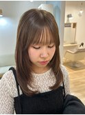 【ブリーチなしWカラー】シフォンベージュ