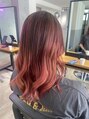 ラッキーヘア 加古川(Lucky Hair) pinkバレイヤージュでカラーを楽しんで♪春もpink大人気です!