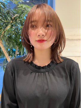 アフィナー 新宿(Afinar) ブリーチハイライト髪質改善ダブルカラーレイヤーカット/新宿駅