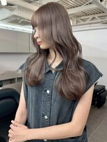 ミル 心斎橋(MIL)&nbsp;グレージュカラー/韓国風女神巻き/ロングウェーブ【心斎橋】