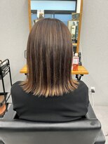 アルトス 浦和(ARTS)&nbsp;ハイライト切りっぱなしボブ/外はね/浦和の美容室ARTS鈴木英治