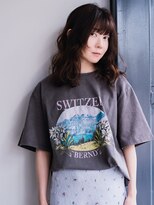 ヘアークラフト(Hair Craft)&nbsp;くるくるウェーブパーマ×ミディアムレイヤー【岡山】暗髪