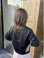 ニコリヘアワークス(nicori hair works) ミディアム×レイヤー×ハイトーン1