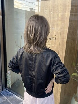 ニコリヘアワークス(nicori hair works) ミディアム×レイヤー×ハイトーン1