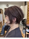 オーダーメイド白髪ぼかし＆丸みショート！[川越駅］