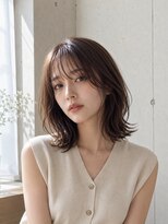 ヘアーメイク スリー(Hair Make 3) ミディアム成人式髮型シルバーアッシュ髪型ショート40代髪型