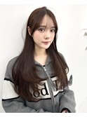 前髪顔まわり韓国ヘアレイヤーカットサイドバンク2wayバンク韓国