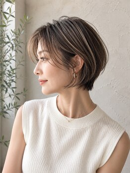 テクライズ 刈谷店(TECHRISE)の写真/オトナ女性に大人気♪髪質改善×白髪ぼかしで叶える、上品な透明感と伸びても綺麗な魅せる大人髪へ◎