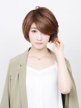 アース 横浜店(HAIR&MAKE EARTH) 上品な まんまるショート【EARTH横浜店】