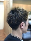 men'sツーブロックショート&バレイヤージュ
