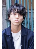 くせ毛風パーマ★ツーブロックショートレイヤー×ワイルドバング