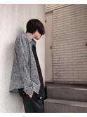 前髪長めマッシュウルフ