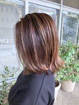 サンク ドリームプラザ店(CINQ)&nbsp;CINQ コントラストハイライト×切りっぱなしミディ